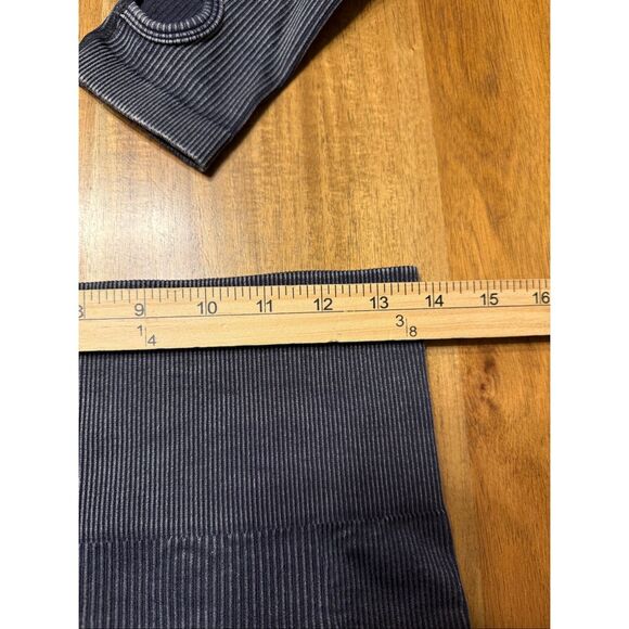 Daisy Women's Black 2 Piece Set Stretchy Ribbed Crop Jacket XXL Legging Size XL - Picture 5 of 10